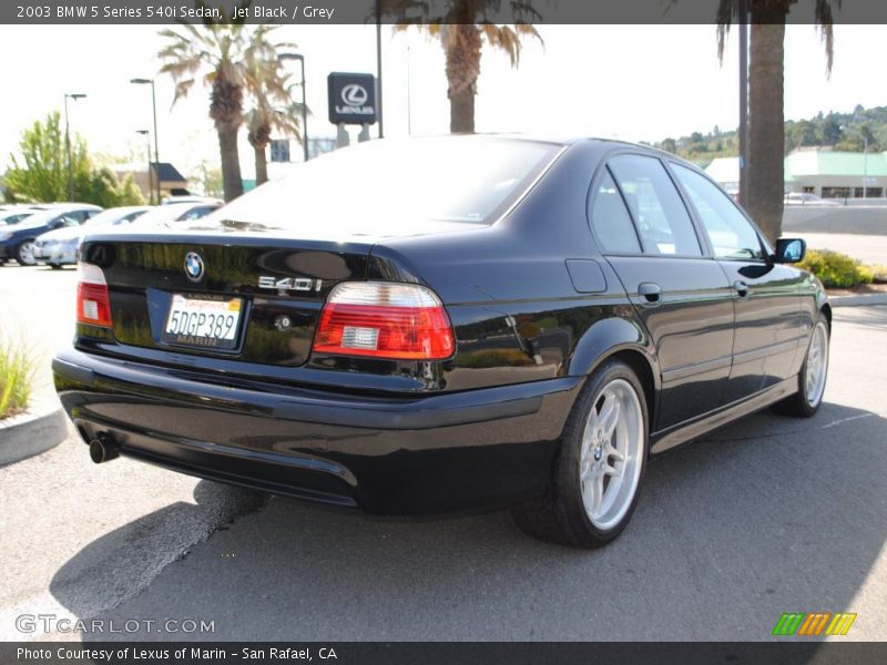 Jet Black / Grey 2003 BMW 5 Series 540i Sedan