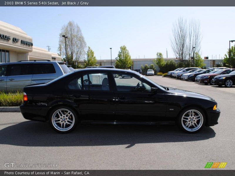 Jet Black / Grey 2003 BMW 5 Series 540i Sedan