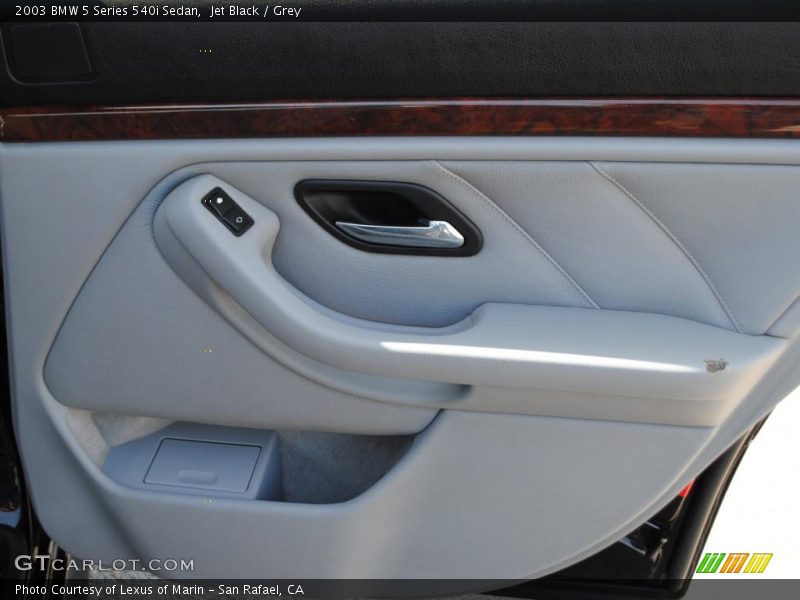 Jet Black / Grey 2003 BMW 5 Series 540i Sedan