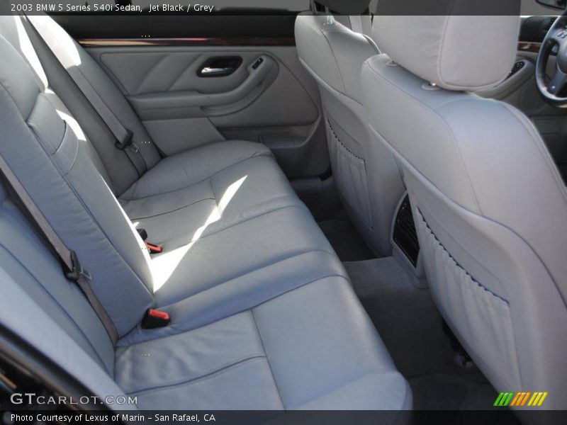 Jet Black / Grey 2003 BMW 5 Series 540i Sedan