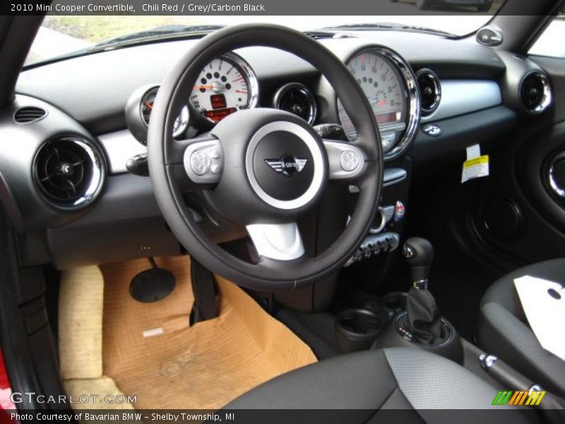 Chili Red / Grey/Carbon Black 2010 Mini Cooper Convertible