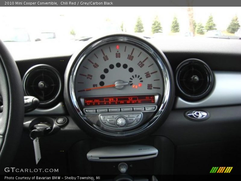 Chili Red / Grey/Carbon Black 2010 Mini Cooper Convertible