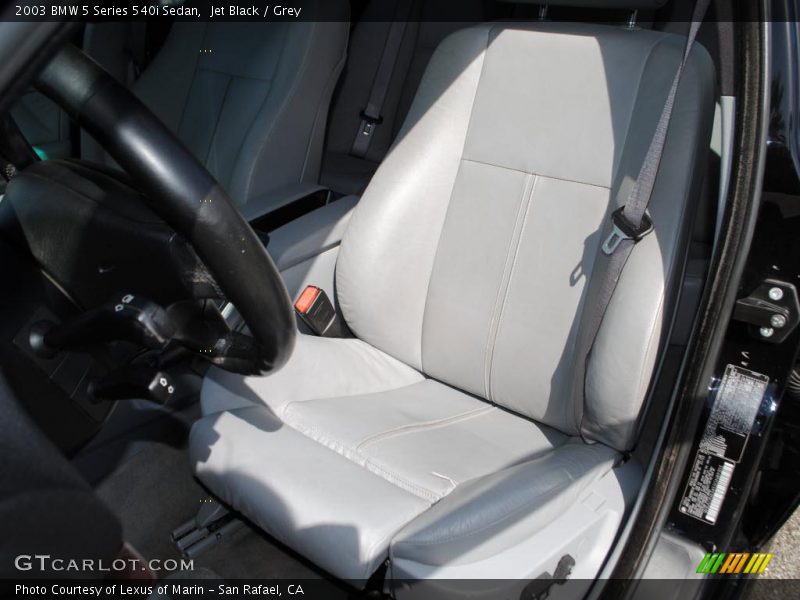 Jet Black / Grey 2003 BMW 5 Series 540i Sedan