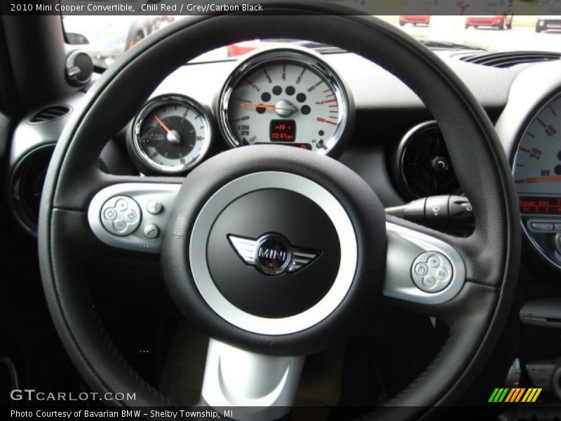 Chili Red / Grey/Carbon Black 2010 Mini Cooper Convertible