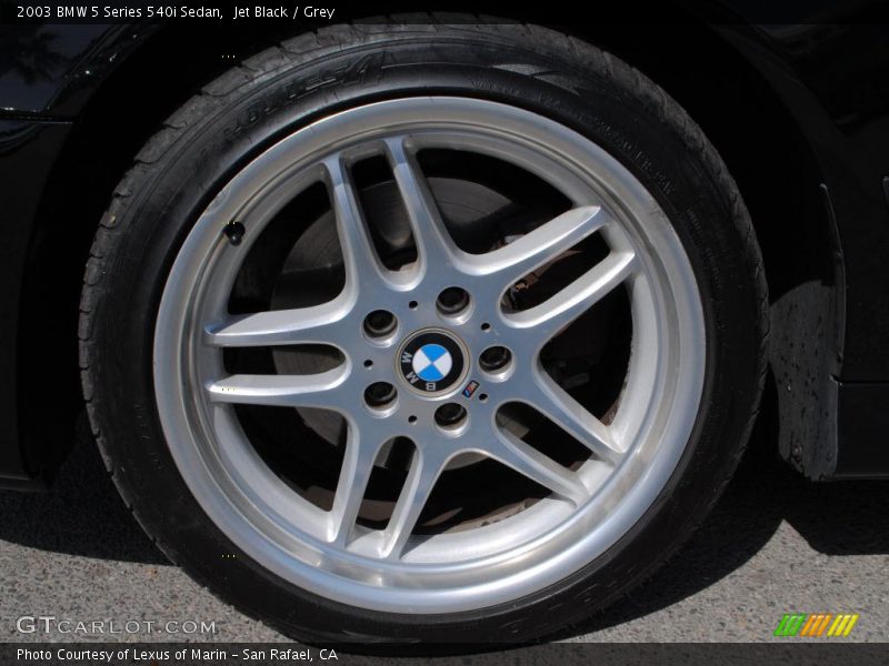 Jet Black / Grey 2003 BMW 5 Series 540i Sedan