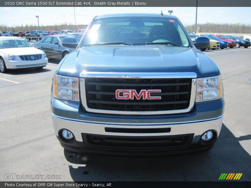Stealth Gray Metallic / Ebony 2010 GMC Sierra 1500 SLT Extended Cab 4x4