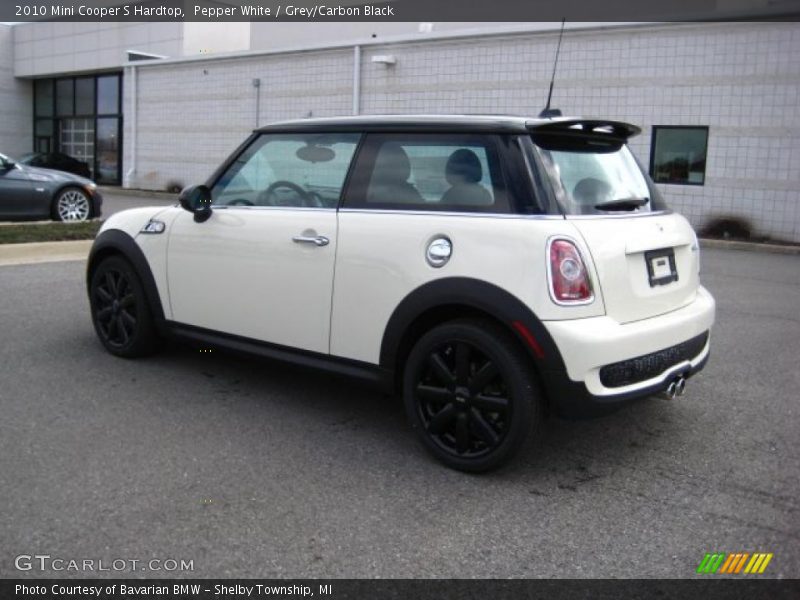 Pepper White / Grey/Carbon Black 2010 Mini Cooper S Hardtop