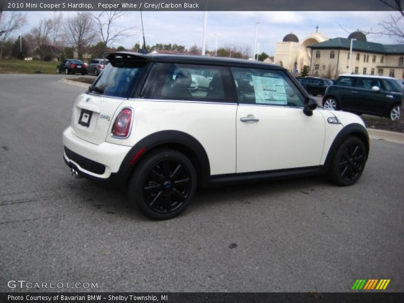 Pepper White / Grey/Carbon Black 2010 Mini Cooper S Hardtop
