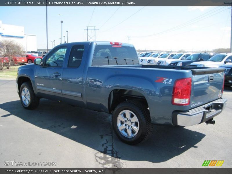 Stealth Gray Metallic / Ebony 2010 GMC Sierra 1500 SLT Extended Cab 4x4