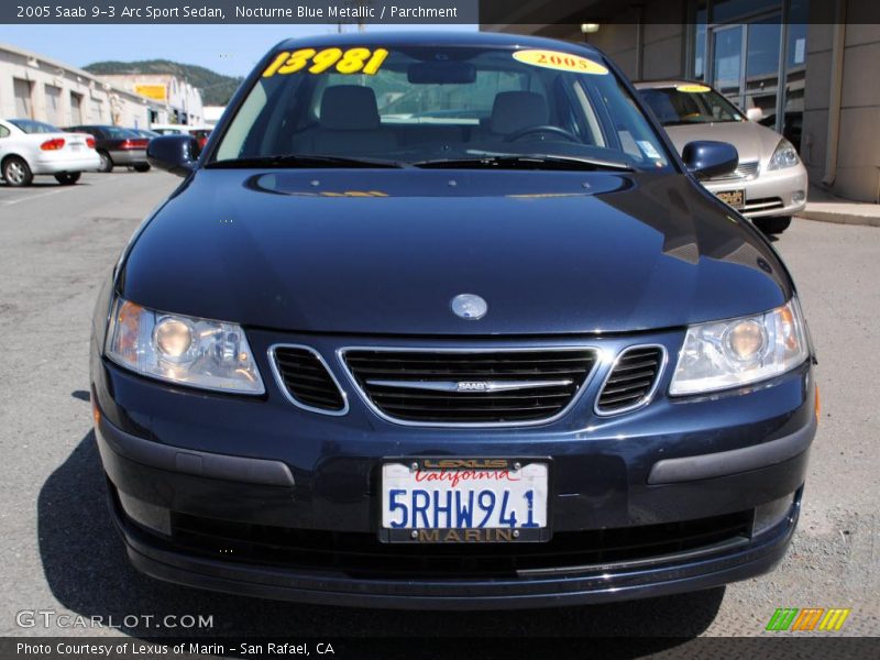 Nocturne Blue Metallic / Parchment 2005 Saab 9-3 Arc Sport Sedan