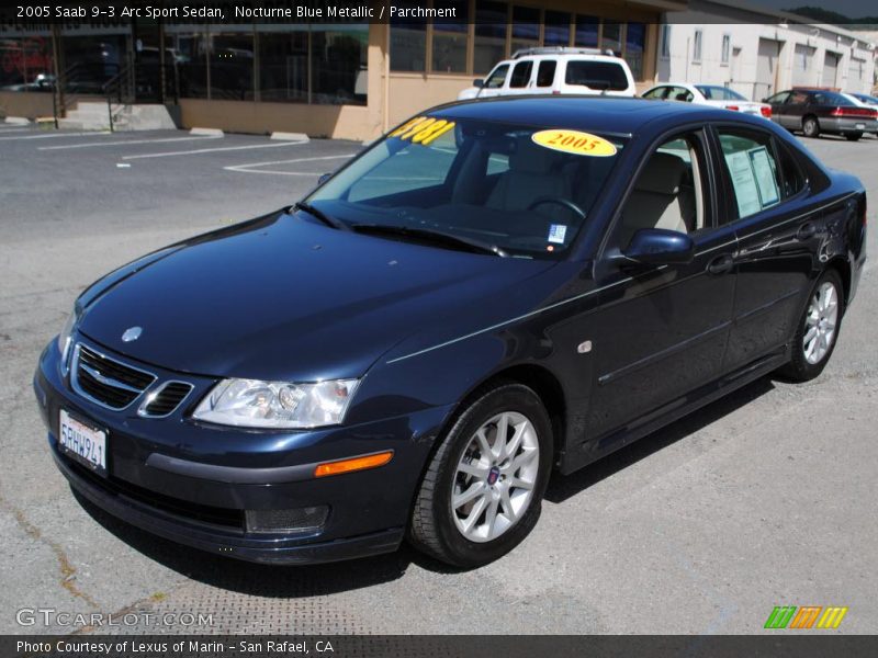 Nocturne Blue Metallic / Parchment 2005 Saab 9-3 Arc Sport Sedan