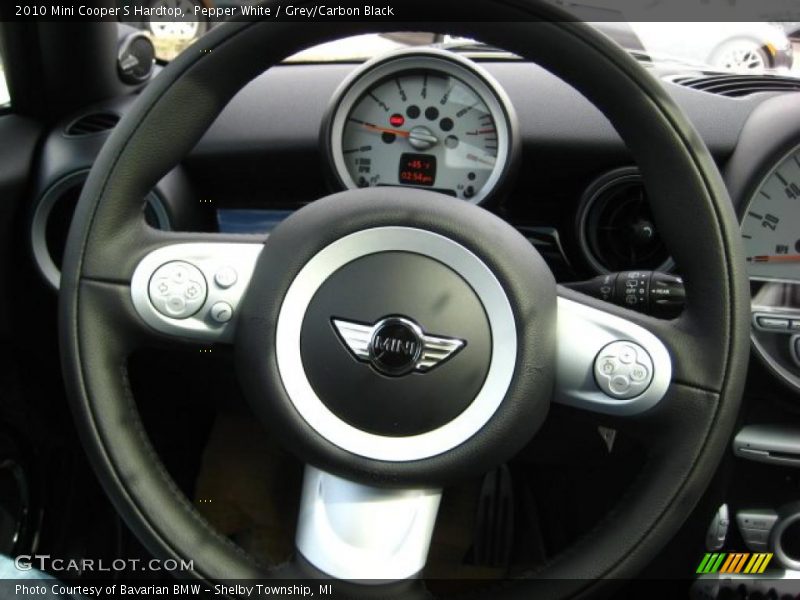 Pepper White / Grey/Carbon Black 2010 Mini Cooper S Hardtop
