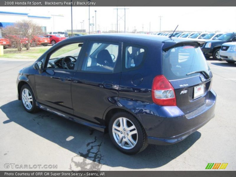 Blackberry Pearl / Black/Grey 2008 Honda Fit Sport