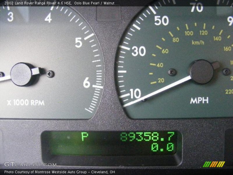 Oslo Blue Pearl / Walnut 2002 Land Rover Range Rover 4.6 HSE