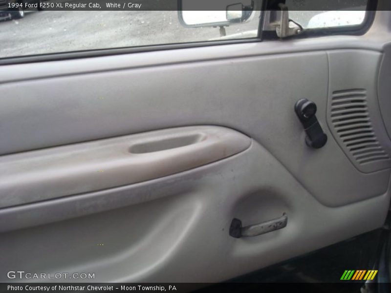 White / Gray 1994 Ford F250 XL Regular Cab
