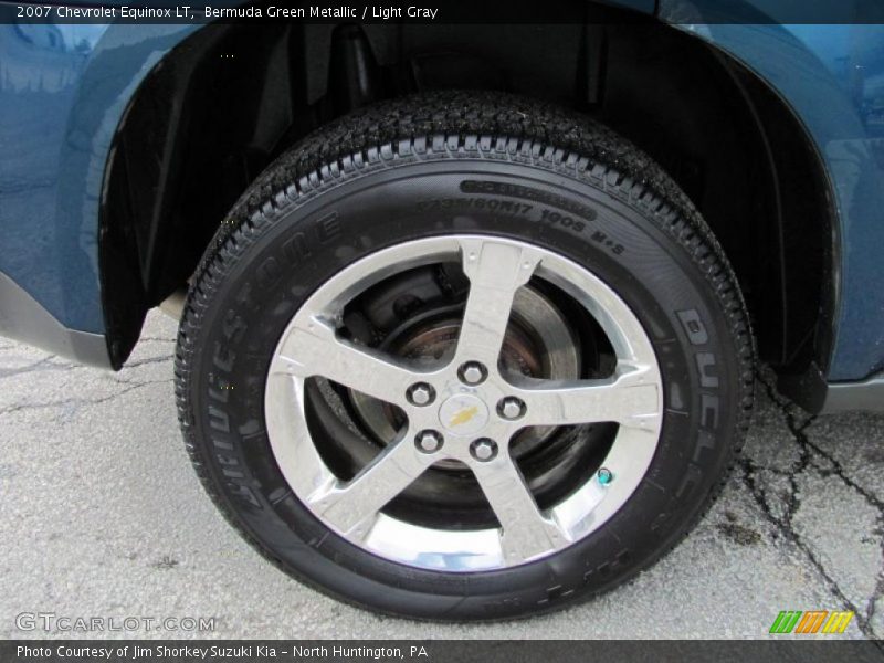 Bermuda Green Metallic / Light Gray 2007 Chevrolet Equinox LT