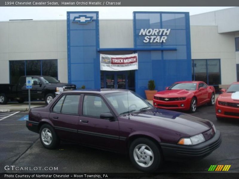 Hawiian Orchid Metallic / Charcoal 1994 Chevrolet Cavalier Sedan