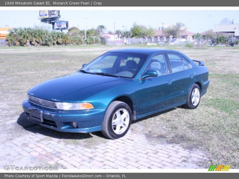 Monarch Green Pearl / Gray 1999 Mitsubishi Galant ES