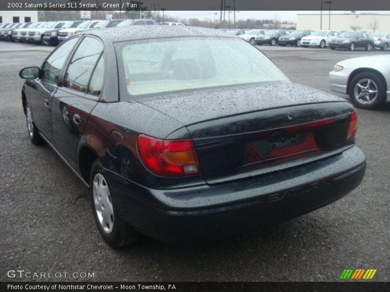 Green / Tan 2002 Saturn S Series SL1 Sedan