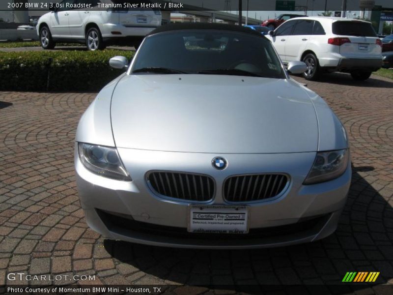 Titanium Silver Metallic / Black 2007 BMW Z4 3.0si Roadster
