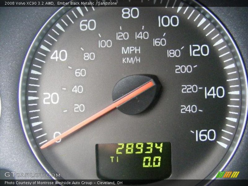 Ember Black Metallic / Sandstone 2008 Volvo XC90 3.2 AWD
