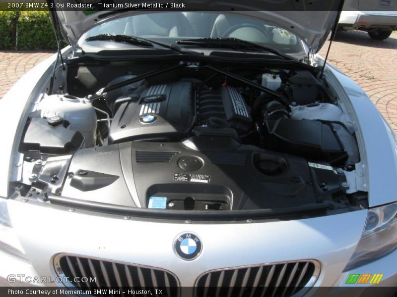 Titanium Silver Metallic / Black 2007 BMW Z4 3.0si Roadster
