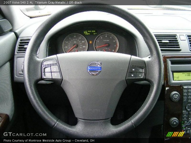 Titanium Gray Metallic / Off-Black 2007 Volvo S40 2.4i