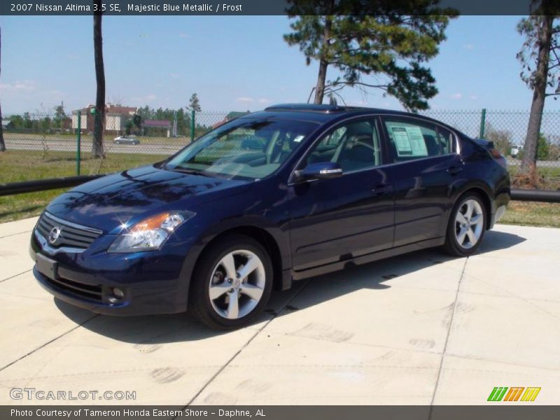 Majestic Blue Metallic / Frost 2007 Nissan Altima 3.5 SE