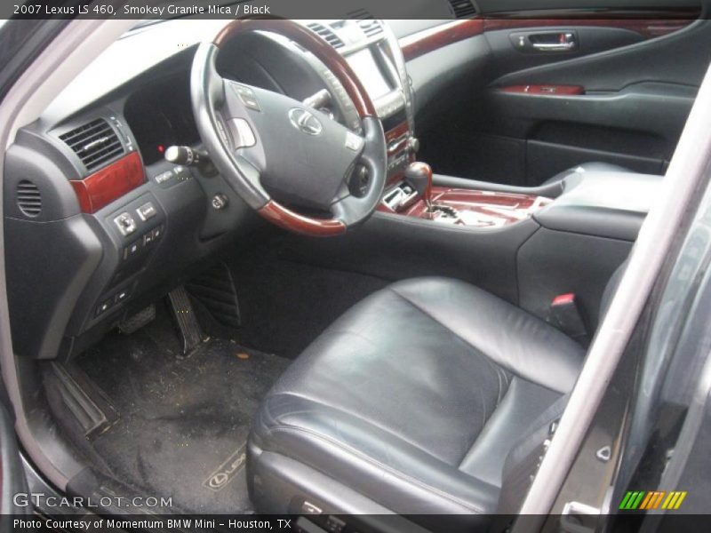 Smokey Granite Mica / Black 2007 Lexus LS 460