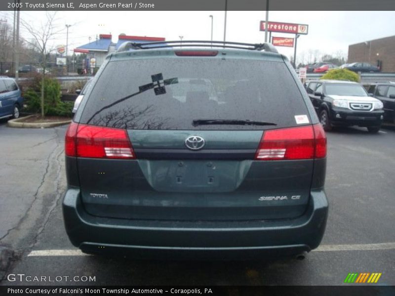Aspen Green Pearl / Stone 2005 Toyota Sienna LE