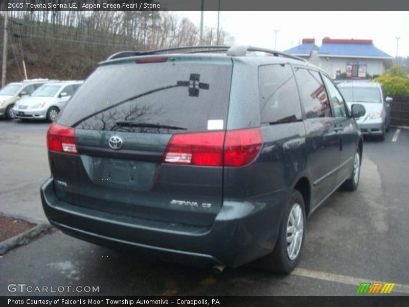 Aspen Green Pearl / Stone 2005 Toyota Sienna LE