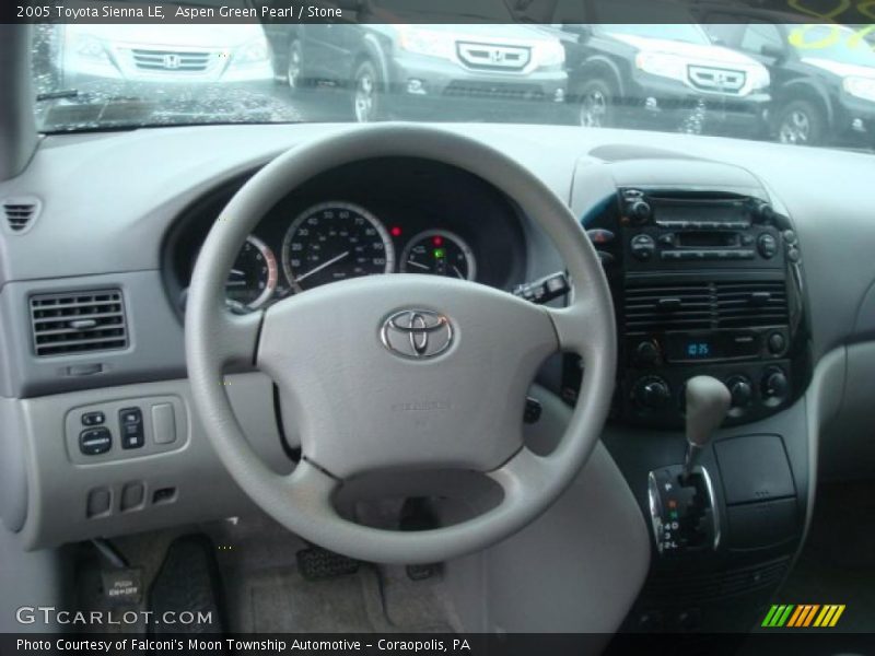 Aspen Green Pearl / Stone 2005 Toyota Sienna LE