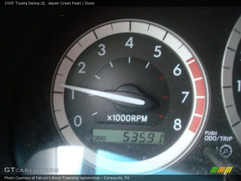 Aspen Green Pearl / Stone 2005 Toyota Sienna LE