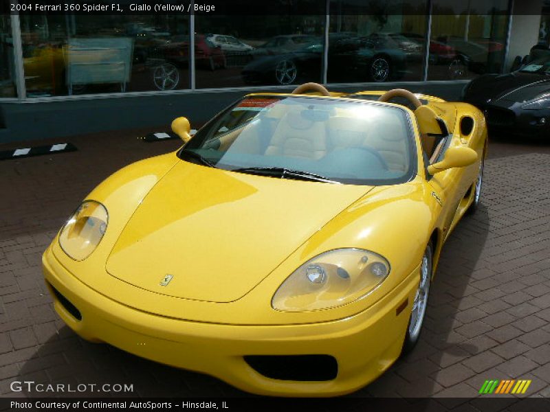 Giallo (Yellow) / Beige 2004 Ferrari 360 Spider F1
