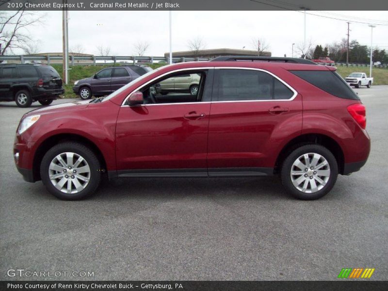 Cardinal Red Metallic / Jet Black 2010 Chevrolet Equinox LT