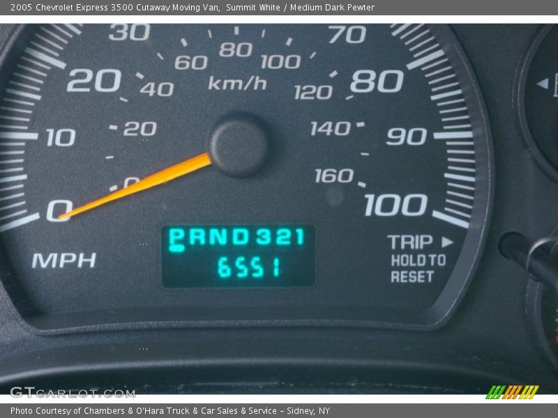 Summit White / Medium Dark Pewter 2005 Chevrolet Express 3500 Cutaway Moving Van