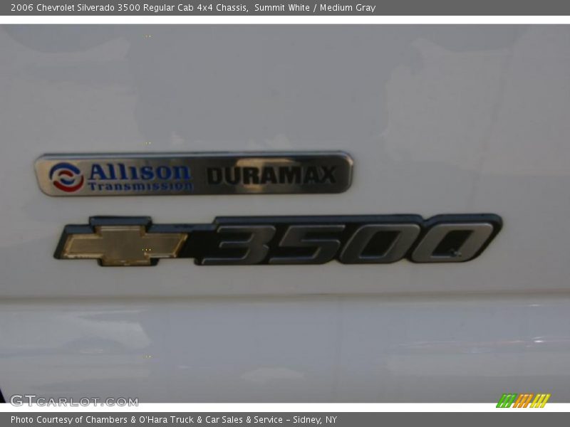 Summit White / Medium Gray 2006 Chevrolet Silverado 3500 Regular Cab 4x4 Chassis