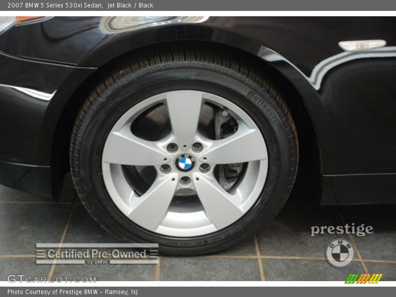 Jet Black / Black 2007 BMW 5 Series 530xi Sedan