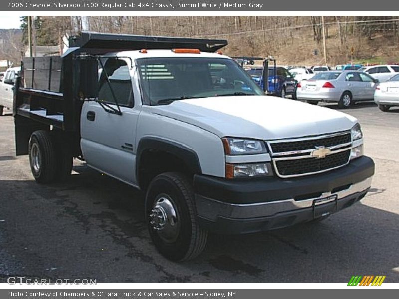 Summit White / Medium Gray 2006 Chevrolet Silverado 3500 Regular Cab 4x4 Chassis