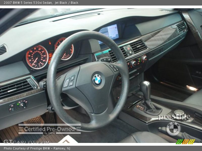 Jet Black / Black 2007 BMW 5 Series 530xi Sedan