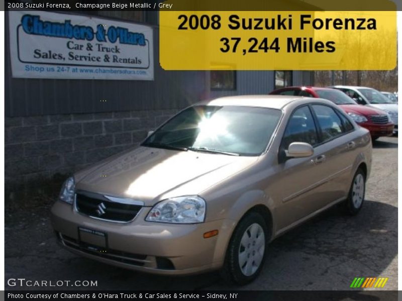 Champagne Beige Metallic / Grey 2008 Suzuki Forenza