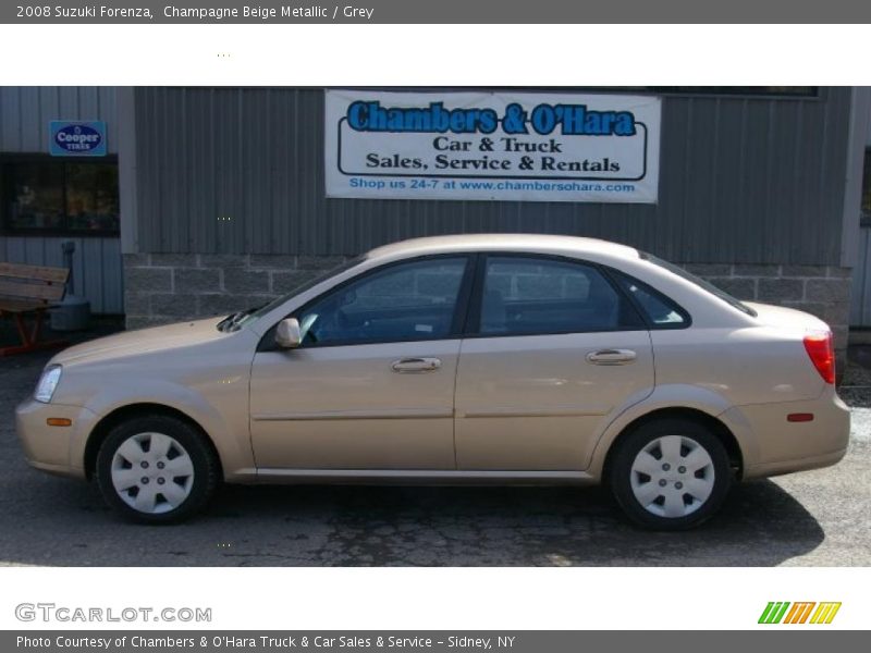 Champagne Beige Metallic / Grey 2008 Suzuki Forenza