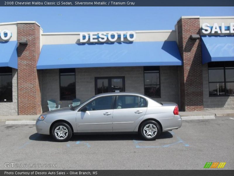 Silverstone Metallic / Titanium Gray 2008 Chevrolet Malibu Classic LS Sedan