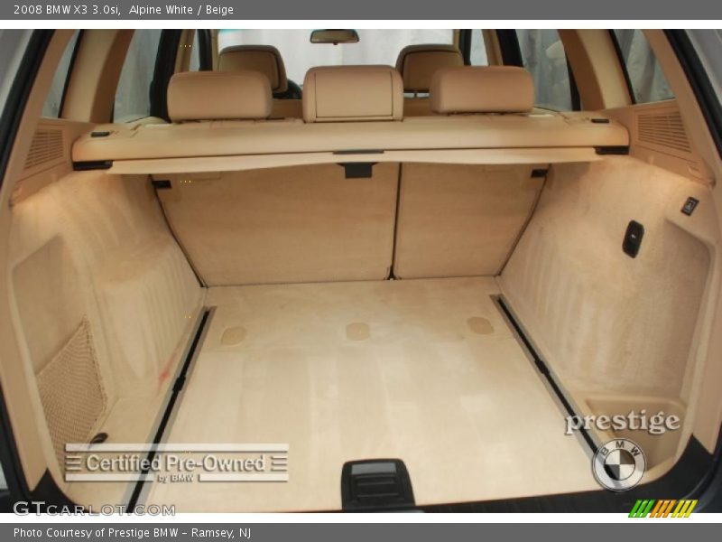 Alpine White / Beige 2008 BMW X3 3.0si