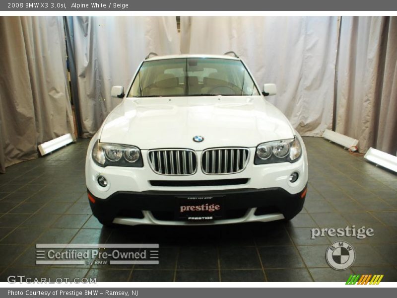 Alpine White / Beige 2008 BMW X3 3.0si