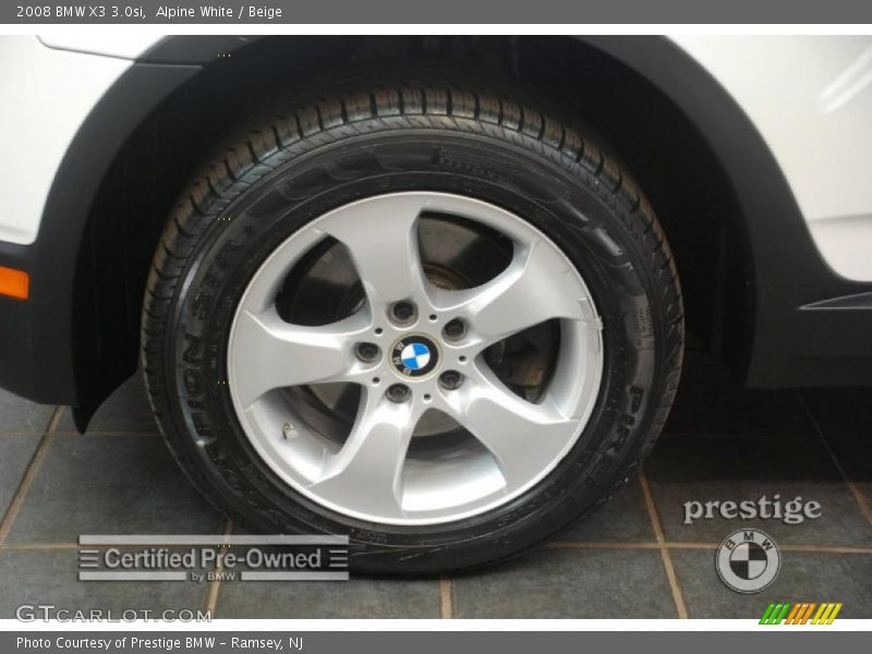 Alpine White / Beige 2008 BMW X3 3.0si