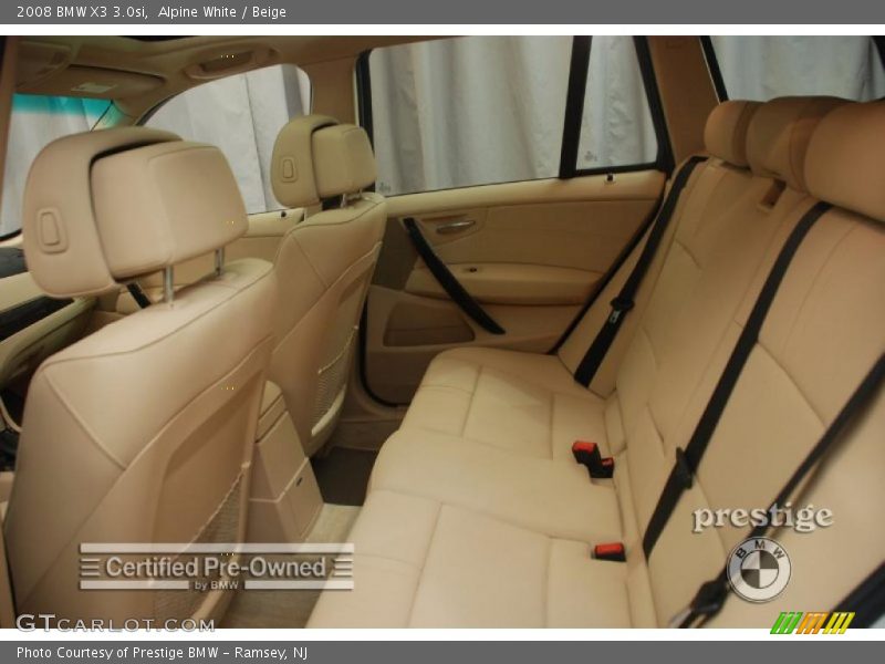 Alpine White / Beige 2008 BMW X3 3.0si