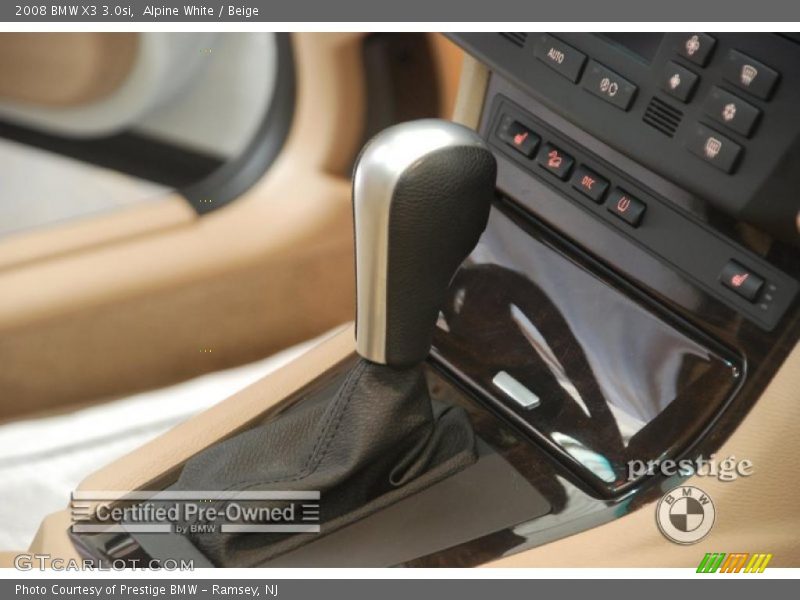 Alpine White / Beige 2008 BMW X3 3.0si