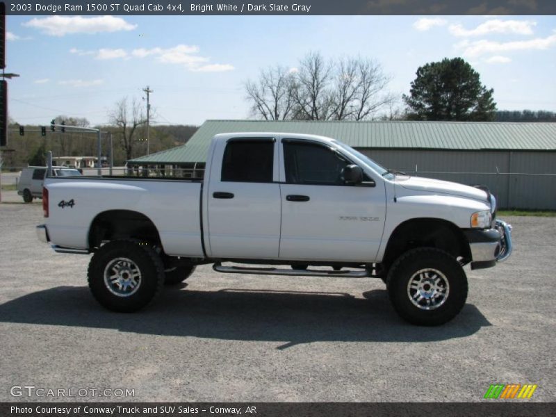 Bright White / Dark Slate Gray 2003 Dodge Ram 1500 ST Quad Cab 4x4