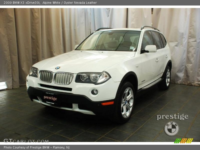 Alpine White / Oyster Nevada Leather 2009 BMW X3 xDrive30i
